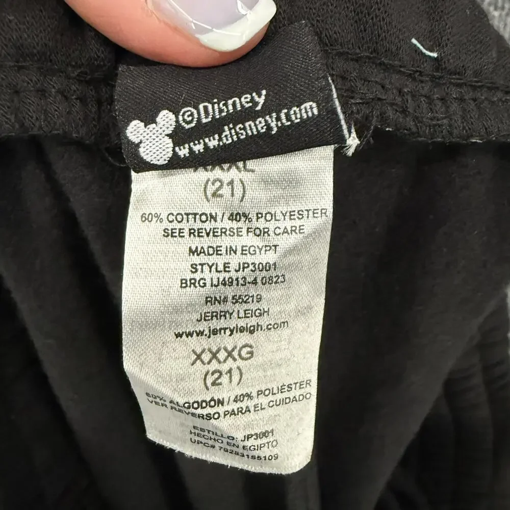 Disney Mickey Mouse Sweatpants Womens 3X Black Halloween Jerry Leigh Jogger NWT - Picture 8 of 11